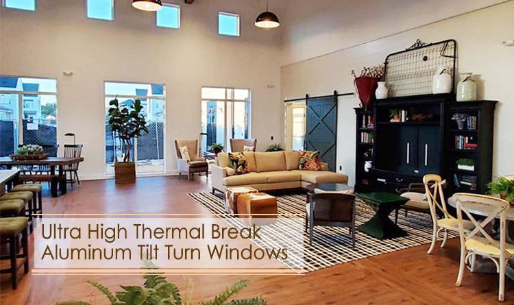 Ultra High Thermal Break Aluminum Tilt Turn Windows