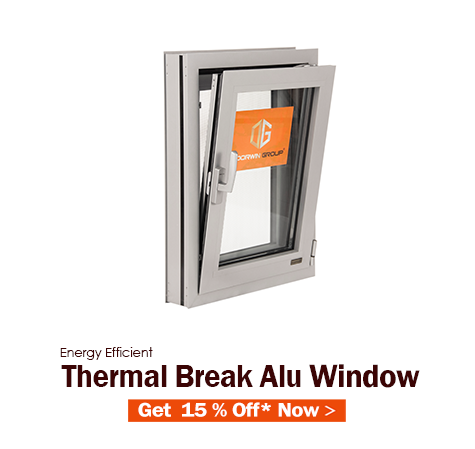 Energy Efficient Thermal Break Alu Window