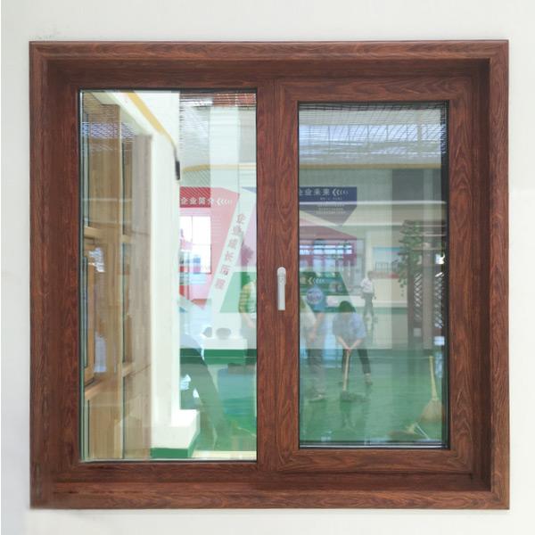 DOORWIN 2021European Style 3D wood grain Tilt Turn and Hopper Aluminum Window