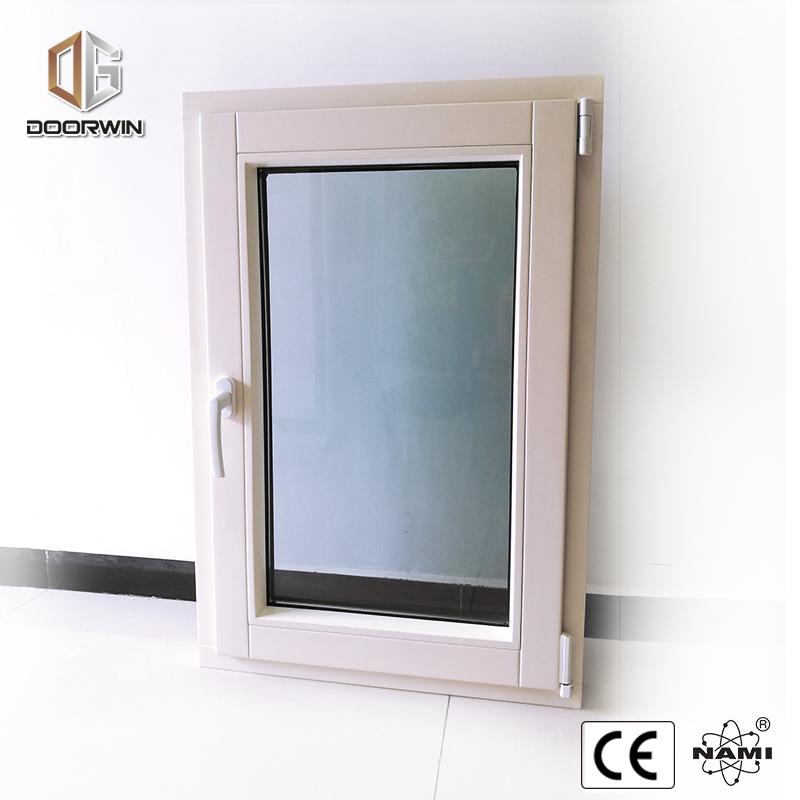 DOORWIN 2021tilt turn window-white oak wood with exterior aluminum cladding