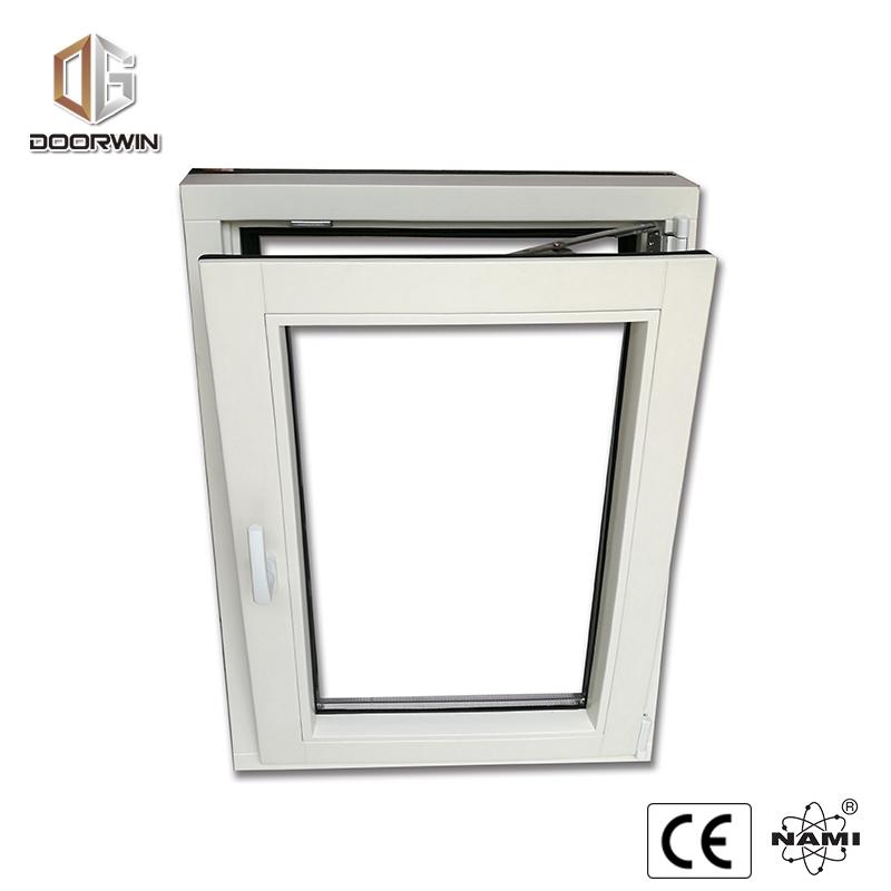 DOORWIN 2021tilt turn window-white oak wood with exterior aluminum cladding