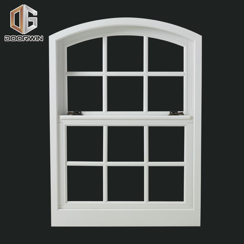 DOORWIN 2021single & double hung window-01 white thermal break aluminum window with grilles