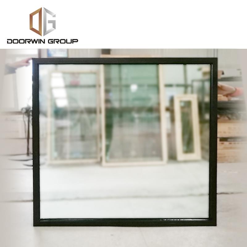 DOORWIN 2021specialty shapes window-12 thermal break aluminum window with oak wood cladding