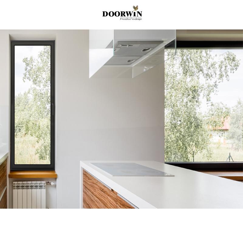 DOORWIN 2021Fashion house window aluminum modern windows double glazing tilt turn windows- MINIMALISM SERIES