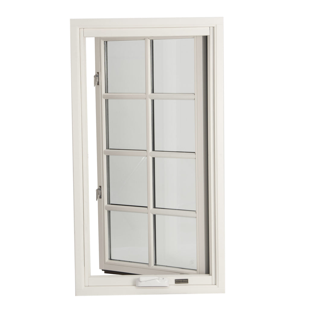 DOORWIN 2021white solid wood crank open window