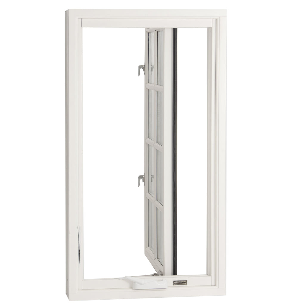 DOORWIN 2021white solid wood crank open window