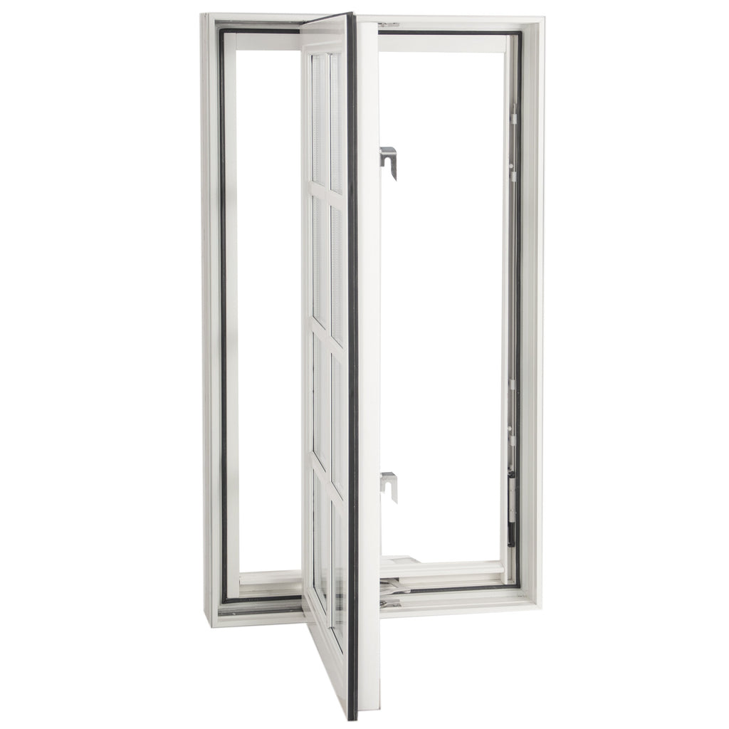 DOORWIN 2021white solid wood crank open window