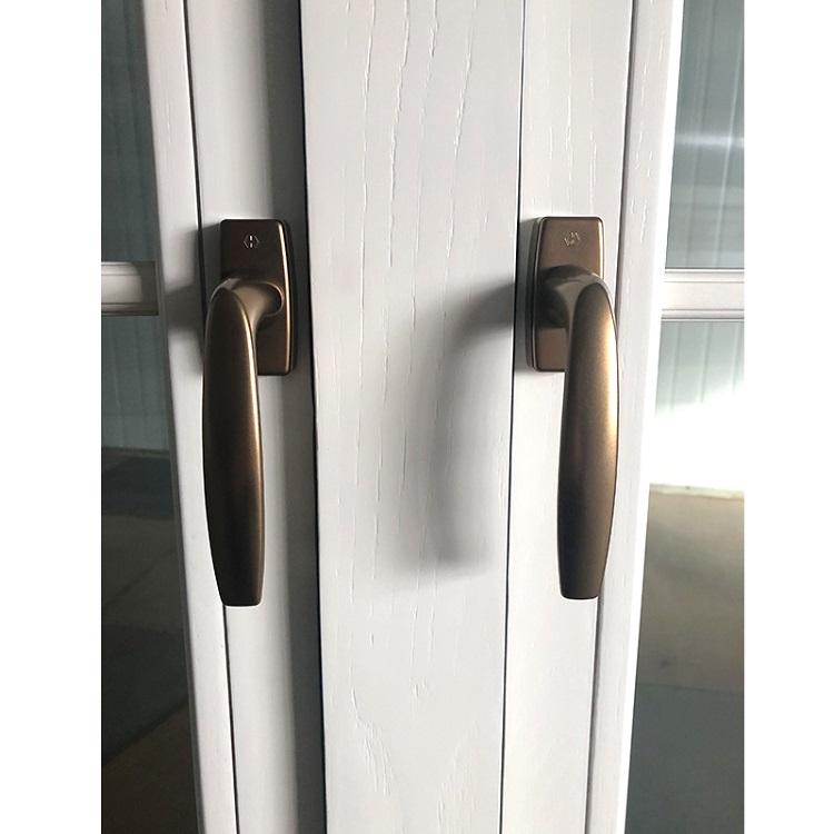 DOORWIN 2021Doorwin Hot Sale White Aluminum Clad Wood Push Out Casement Windows with Grilles