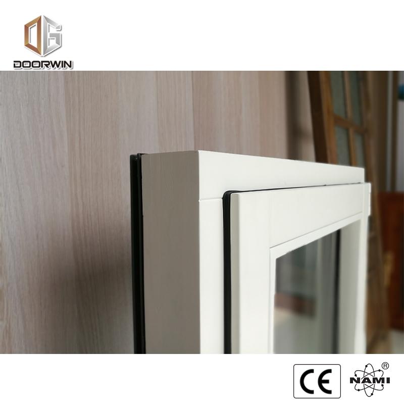 DOORWIN 2021tilt turn window-white oak wood with exterior aluminum cladding