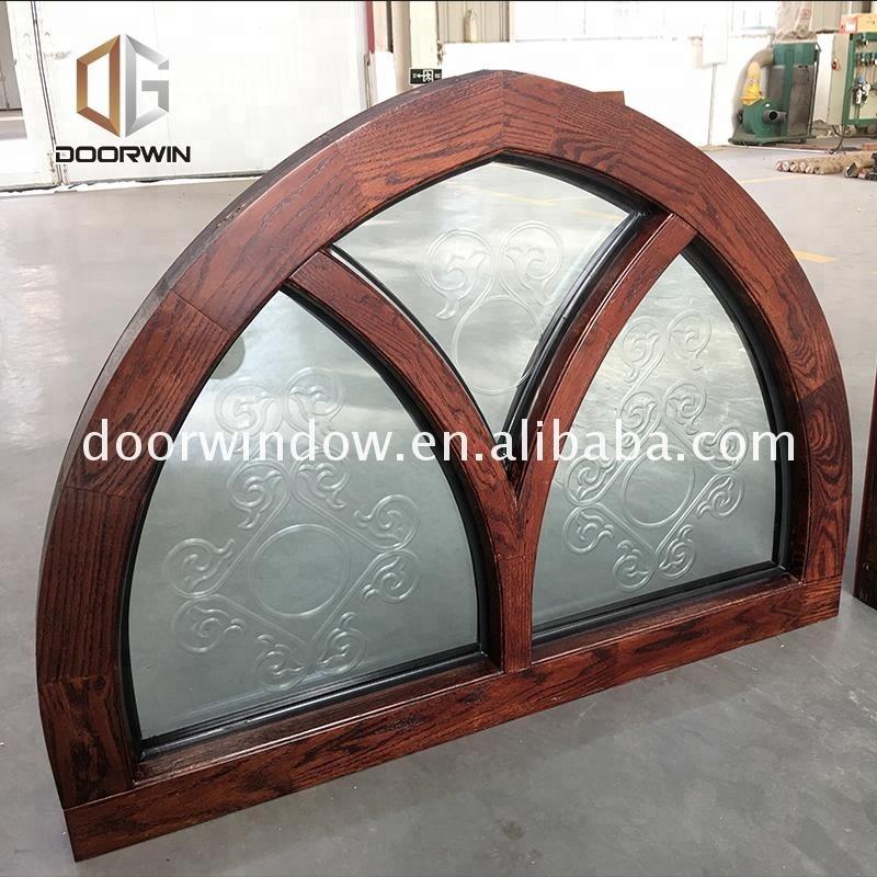 Doorwin 2021AS2208 standard glass bathroom window wood double glazed tempered obscure awning window by Doorwin on Alibaba