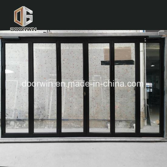 Doorwin 2021-Aluminum Clad Wood Glass Folding Door, Customized Size and Latest Design Thermal Break Aluminium Folding Door - China Bifold Door, Bi Fold Door