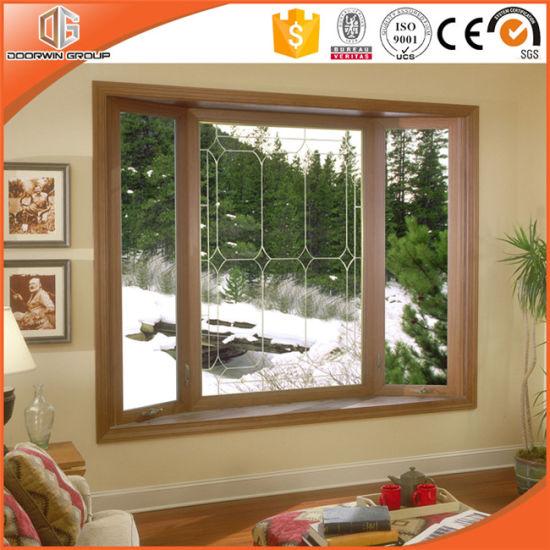 Doorwin 2021-Aluminum Clading Solid Wood Casement Window by China Supplier with Powder Coating/Fluorocarbon/Wood Grain Finish - China Aluminum Window, Window