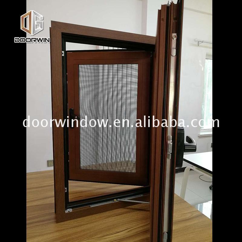 Doorwin 2021-Aluminum clad wood glass house aluminium-wood curtain wall aluminium tilt-turn window profile