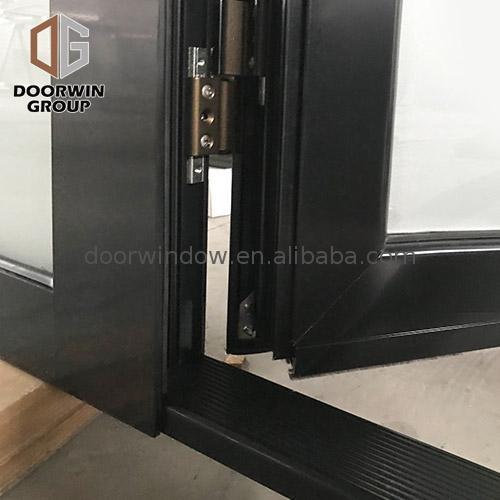 Doorwin 2021-Aluminum entrance door double glass hinged in powder coating by Doorwin on Alibaba