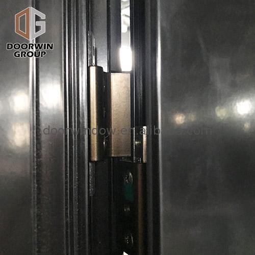 Doorwin 2021-Aluminum entrance door double glass hinged in powder coating by Doorwin on Alibaba