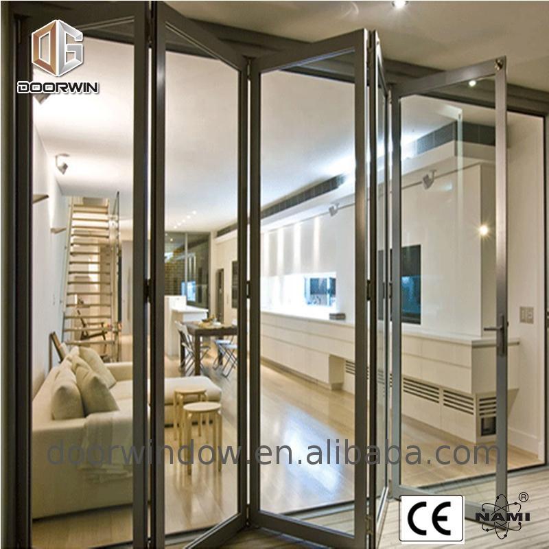 Doorwin 2021-Aluminum garage door prices product framed casement frame glass swing with strong tightness