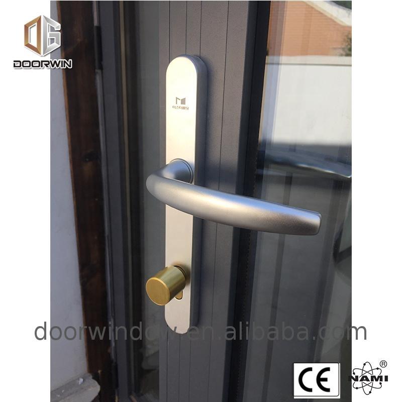 Doorwin 2021-Aluminum garage door prices product framed casement frame glass swing with strong tightness