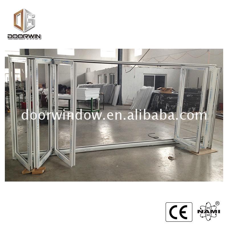 Doorwin 2021-Aluminum modern design glass bi folding window and door interior used