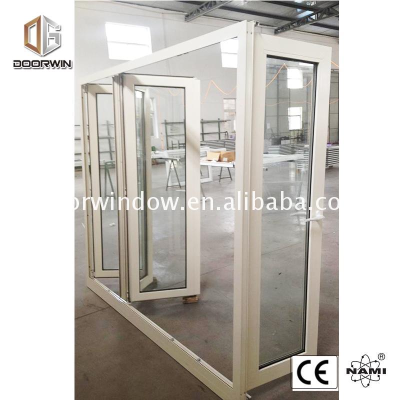 Doorwin 2021-Aluminum modern design glass bi folding window and door interior used