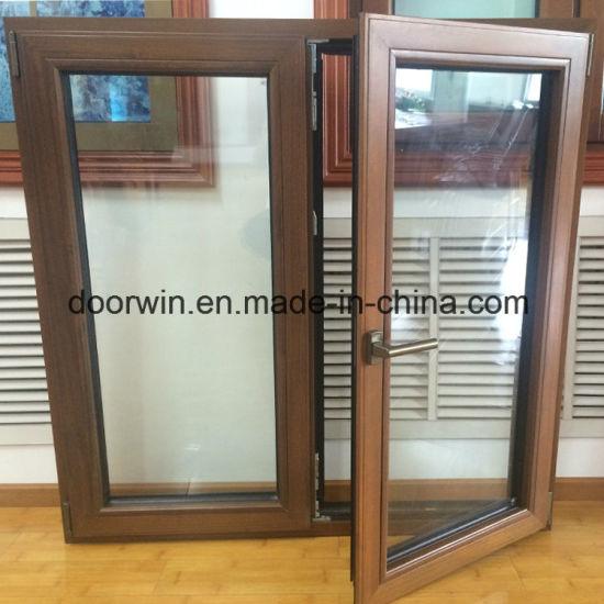 Doorwin 2021-America California Client Teak Wood Clad Thermal Break Aluminum Casement Window - China Window, Wood Aluminum Window