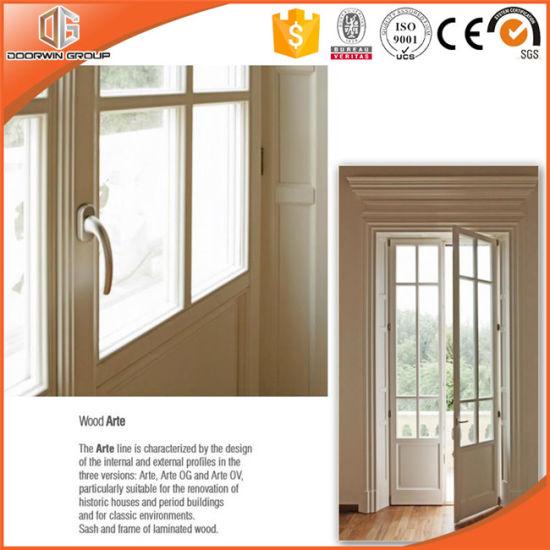 Doorwin 2021-America Style Aluminum Wood Hinged Door, Good View Effects Whole Glass Franch Door, Chinese Brand Doors - China Wood Door, Solid Wood Door