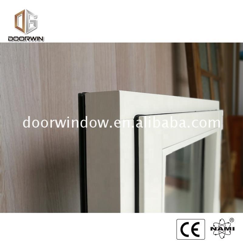 Doorwin 2021-America aluminum wood finish profile white wood window