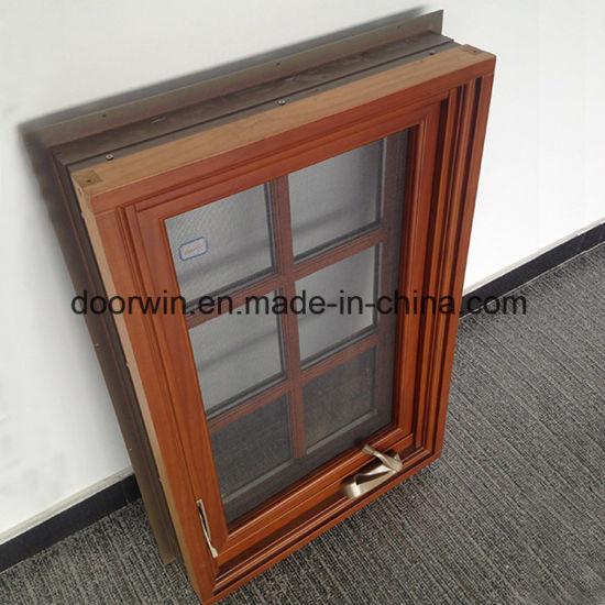 Doorwin 2021-American Australian Style Foldable Crank Handle Casement Window with Grill Design - China French Window Design, Wood Window