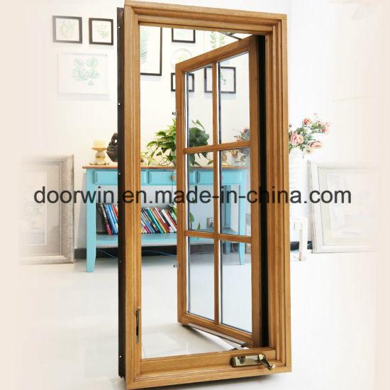 Doorwin 2021-American Casement Window Foldable Crank Handle Aluminum Clad Solid Oak Wood Window - China Aluminium Crank Windows, Crank Windows