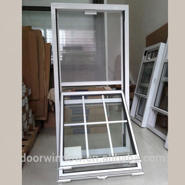 Doorwin 2021American Customized Thermal Insulation Aluminum Double Hung Windows,vertical windows by Doorwin