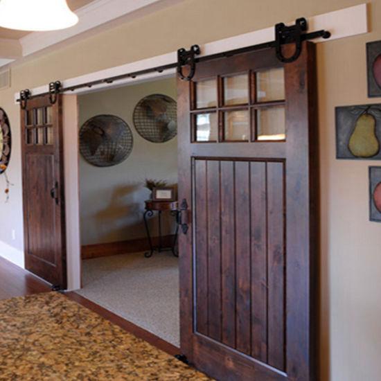 Doorwin 2021American Design Solid Wood Doors for Hotel Interior Sliding Barn Door - China Wooden Door, Interior Door