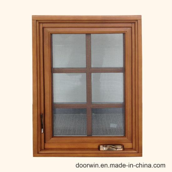 Doorwin 2021American Foldable Crank Handle Aluminum Clad Solid Oak Wood Casement Window - China Hurricane Windows Us, Sash Window