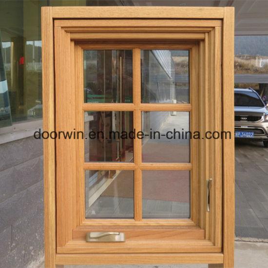 Doorwin 2021American Foldable Crank Handle Casement Window Aluminum Clad Solid Oak Wood - China Hurricane Windows Us, Sash Window