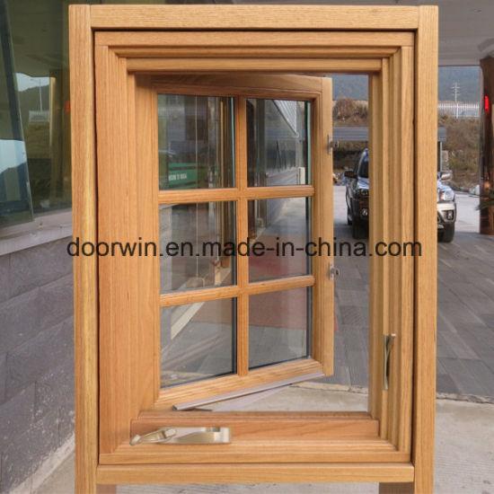 Doorwin 2021American Foldable Crank Handle Casement Window with Aluminum Clad Solid Oak Wood - China Hurricane Windows Us, Sash Window