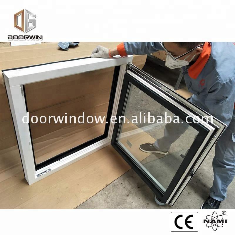 Doorwin 2021American OAK timber White Wooden Window Design Tilt Turn European Style Window