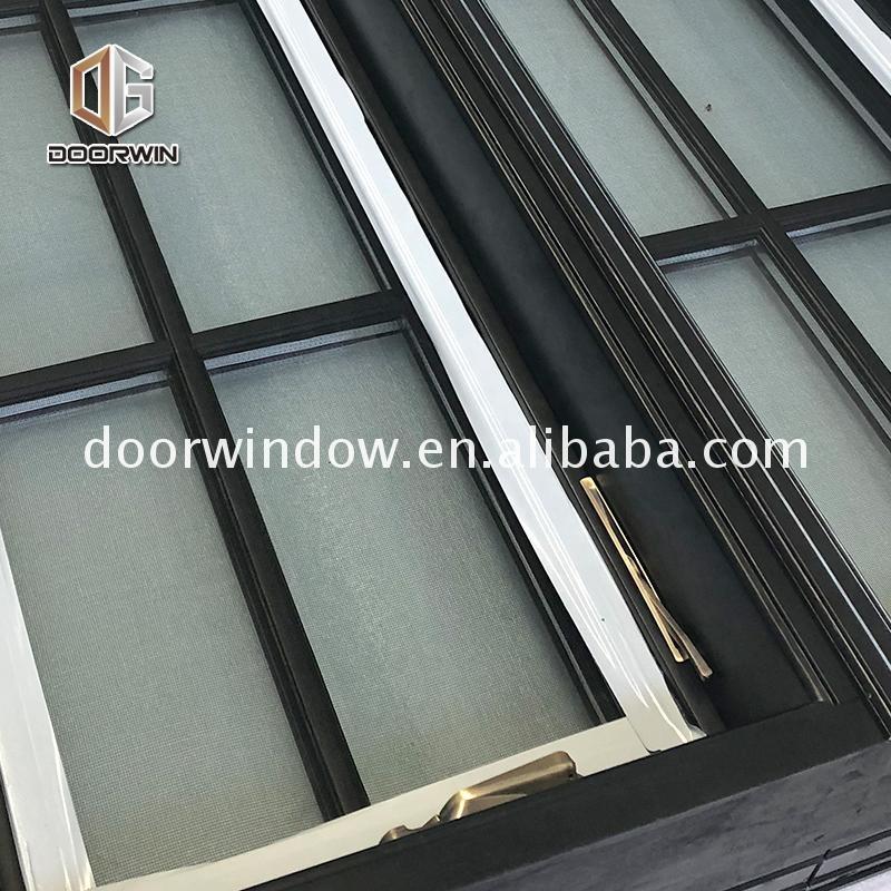 Doorwin 2021American Oak Wood Double Glazed Crank Windows Casement Windows