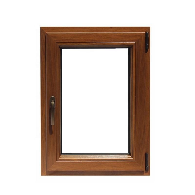 Doorwin 2021American Standard Solid Red Oak Wood clad aluminum inward opening french windows by Doorwin
