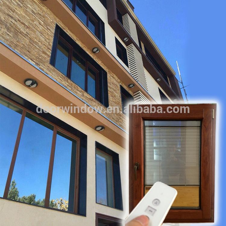 Doorwin 2021American Standard Solid Red Oak Wood clad aluminum inward opening french windows by Doorwin