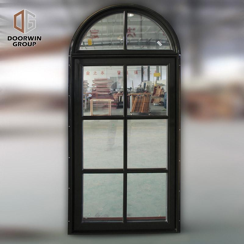 Doorwin 2021American-Style-Casement-Window-With-Foldable Crank Handle, Round-Top Window
