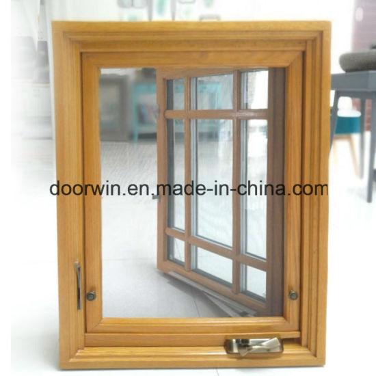 Doorwin 2021American Style Wood Aluminum Casement Window with Foldable Crank Handle and Full Divided Light - China Aluminum Window, Casement Window