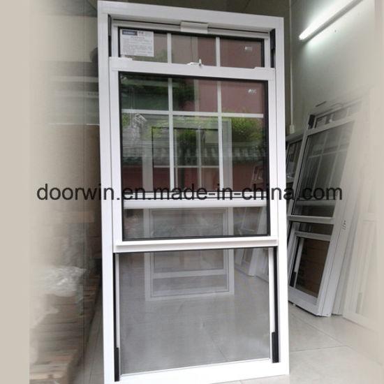 Doorwin 2021American Thermal Break Aluminum Single and Double Hung Glass Window with Grilles Design - China American Thermal Break Aluminum Window, Single Hung Glass Window