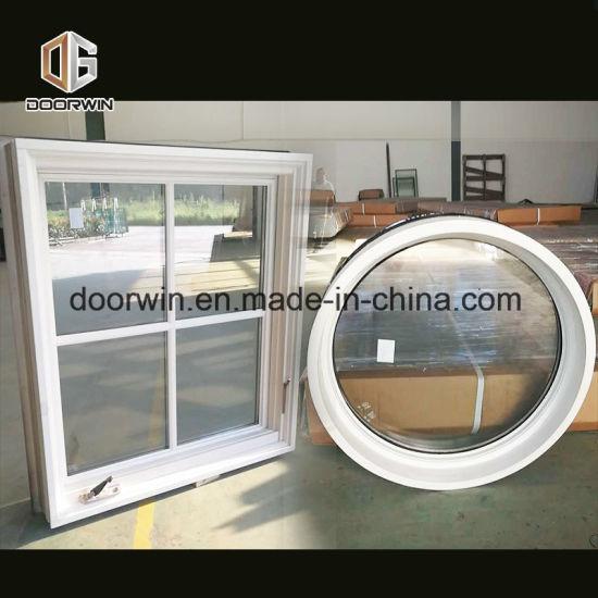 Doorwin 2021American White Crank Casement Window with Grill Design - China Latest Window Designs, Wood Windows