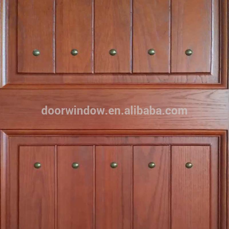 Doorwin 2021American doors New Design oak teak Wooden Round Top solid wood arched double antique carved doorsby Doorwin