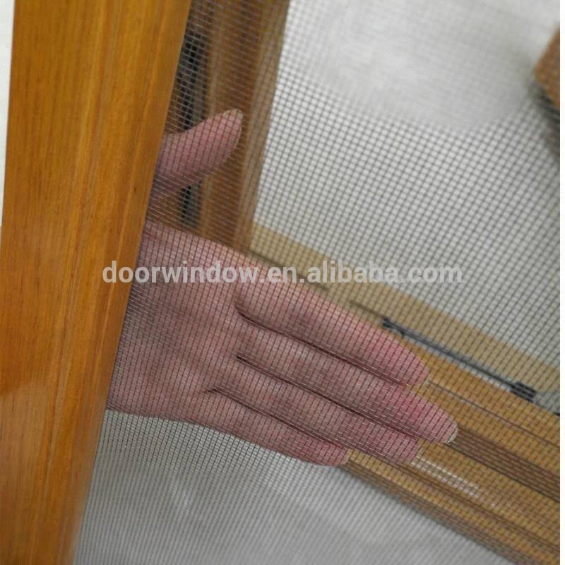 Doorwin 2021American standard wood aluminum frame crank open window with grill design and mosquito net by Doorwin