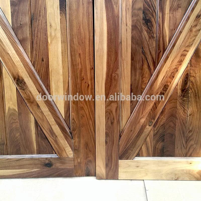 Doorwin 2021American style interior doors wood room door designs photo sliding barn door with track by Doorwin