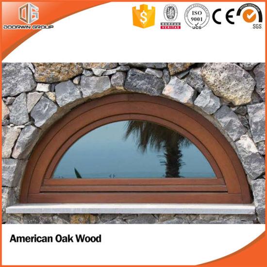Doorwin 2021Arch Design Grille Double Glazed Aluminum Clad Wood Window, Solid Wood Clad Thermal Break Aluminum Specialty Window - China Wood Window, Window