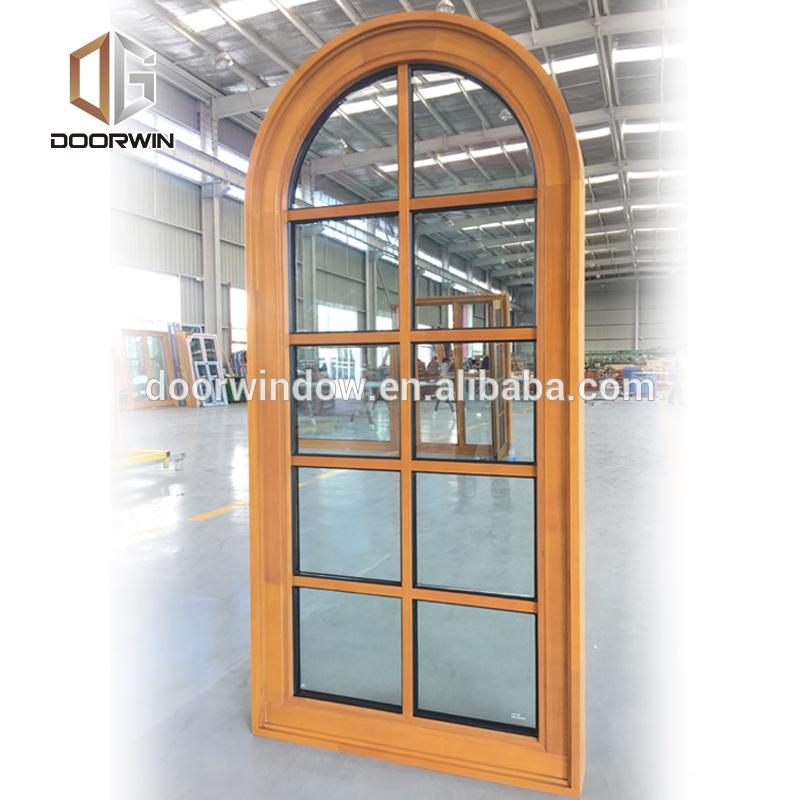 Doorwin 2021Arched Colonial Bar grill design Timber Window With IGCC SGCC Glasses CE Certificateby Doorwin