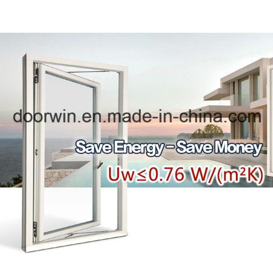 Doorwin 2021Awning Aluminum Clad Timber Window with Igcc SGCC Certificate Save Energy Single Glass - China Window, Glass Panel Window
