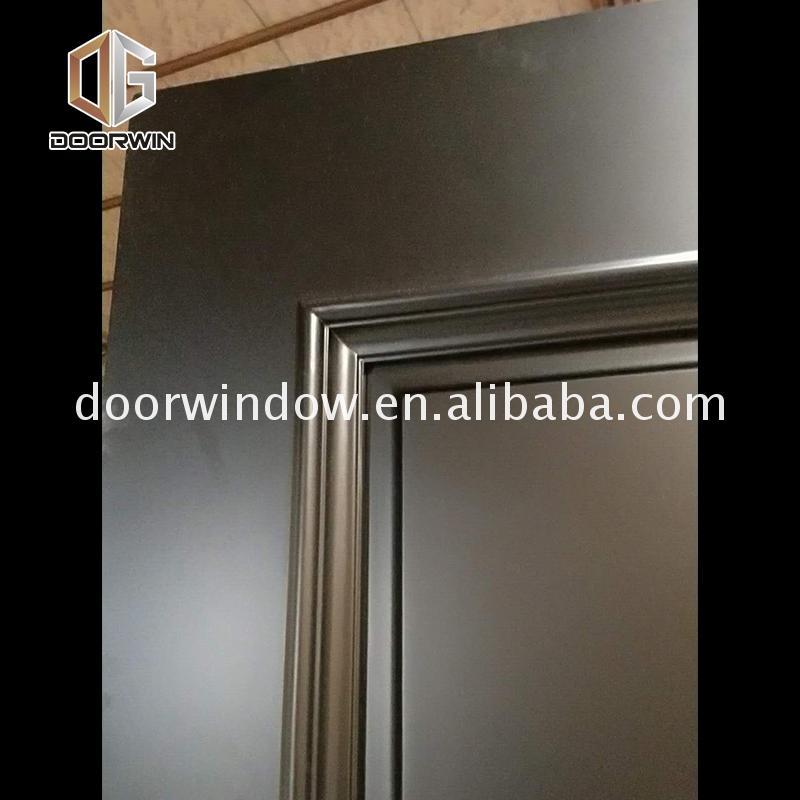 Doorwin 2021Best Price cedar wood door black front entry with sidelites beautiful wooden doors design