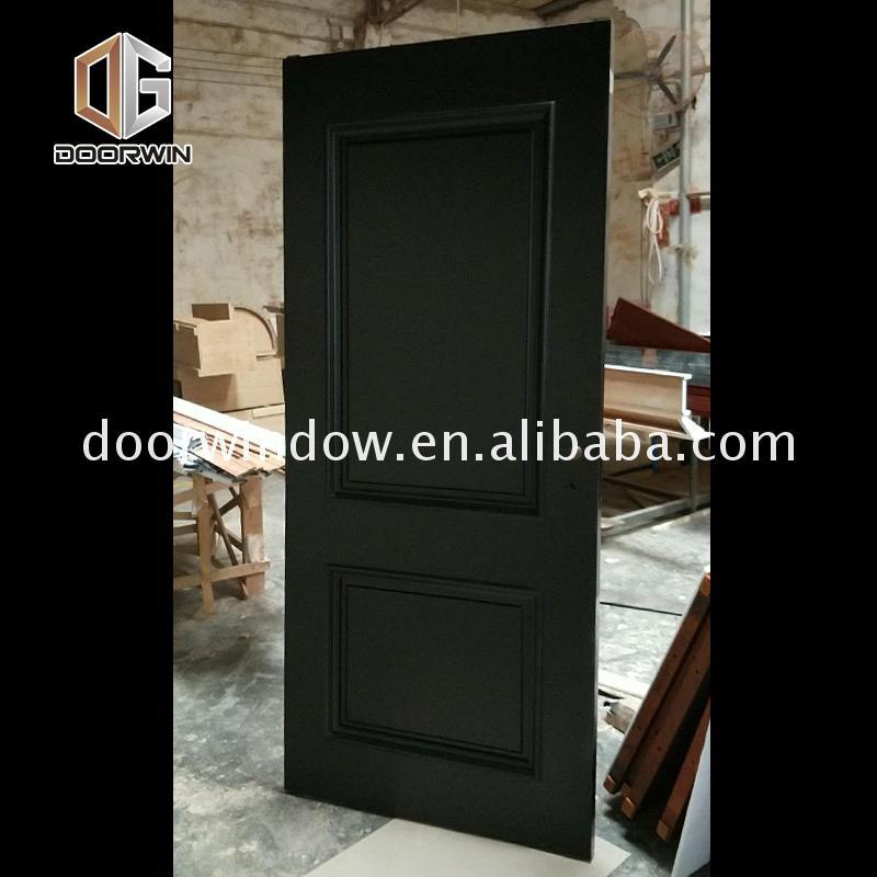 Doorwin 2021Best Price cedar wood door black front entry with sidelites beautiful wooden doors design