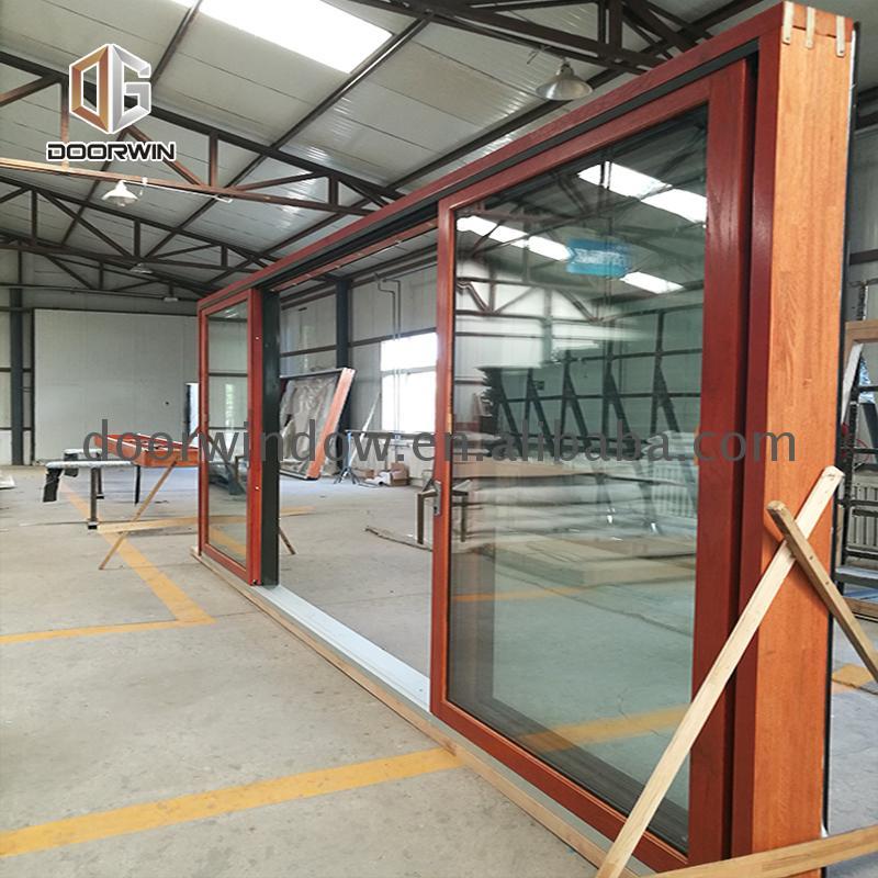 Doorwin 2021Best sale indoor slide glass panel lift doors external wooden patio